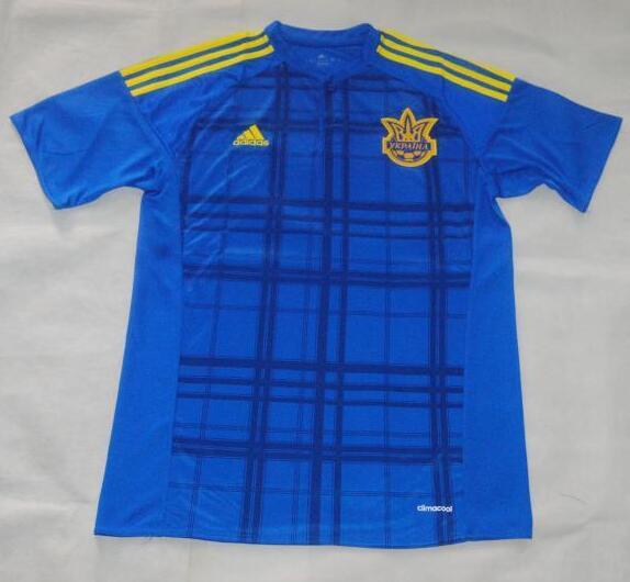 Adidas UKRAINE 2014/2015 Home Football Shirt Soccer Jersey Men Size S